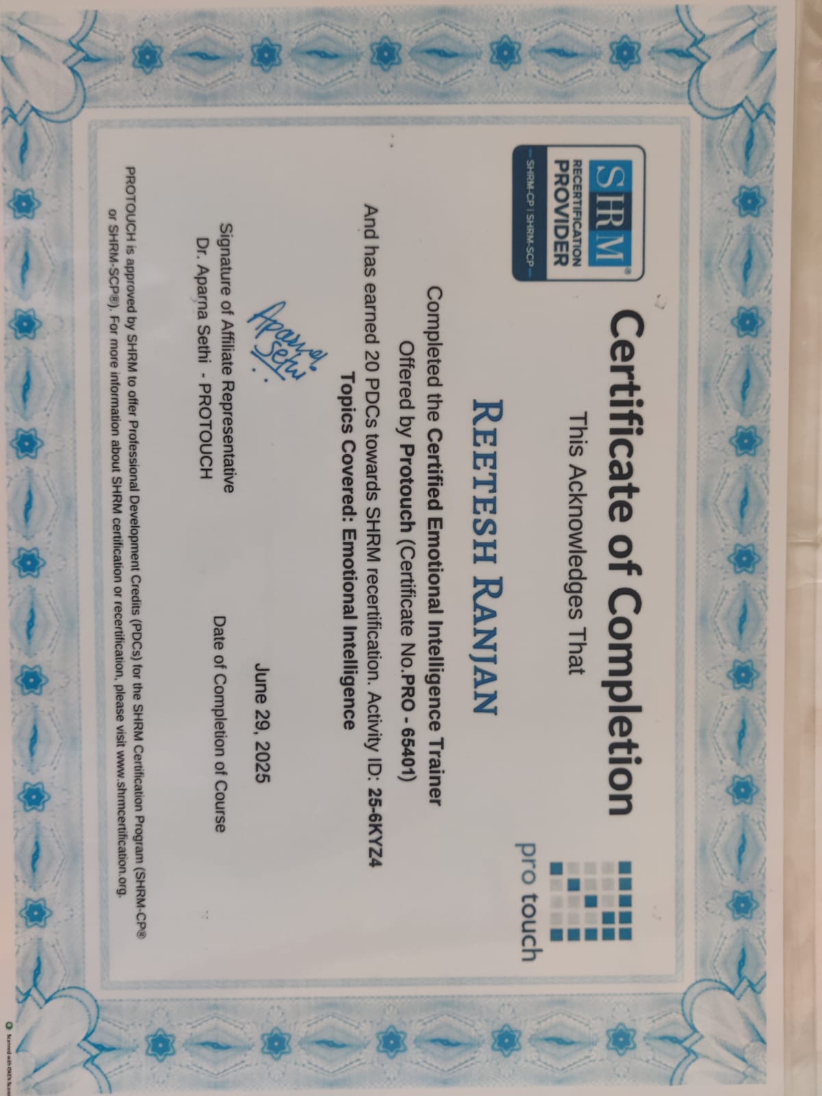 SHRM Certification
